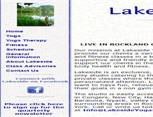 Tablet Screenshot of lakesideyogafitness.com
